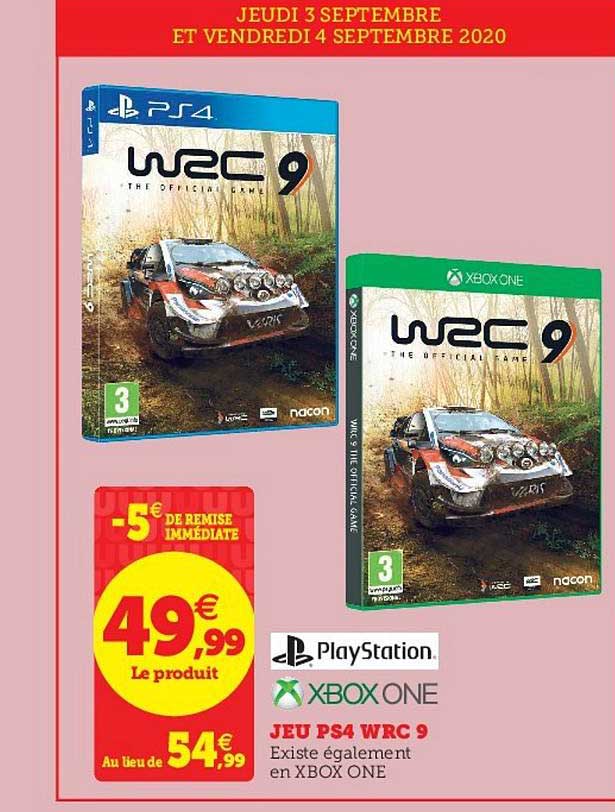 jeu ps4 wrc 9 xbox one playstation