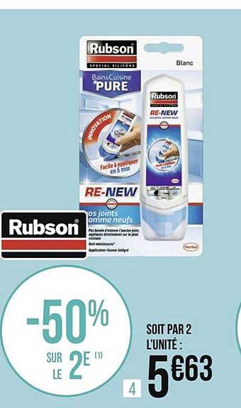 Joints Comme Neufs Rubson -50% Sur Le 2e