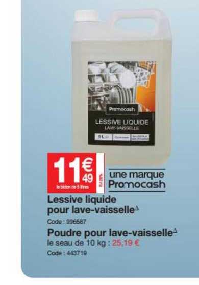 lessive liquide pour lave vaisselle poudre pour lave vaisselle