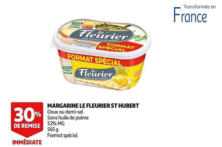 margarine le fleurier st hubert 30% de remise immédiate