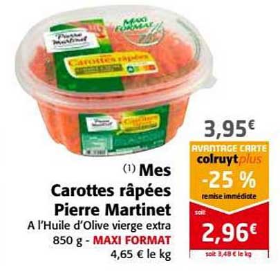 mes carottes râpées pierre martinet   -25% remise immédiate