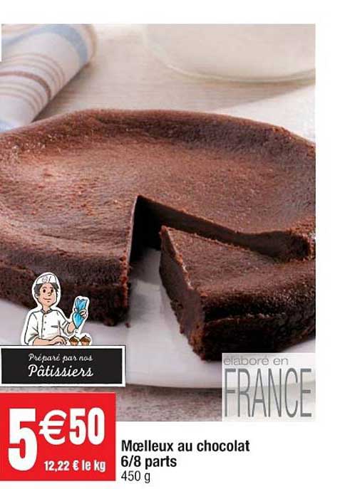 Moelleux Au Chocolat 6 8 Parts