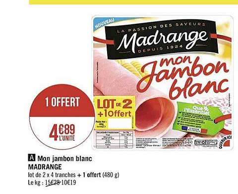 mon jambon blanc madrange