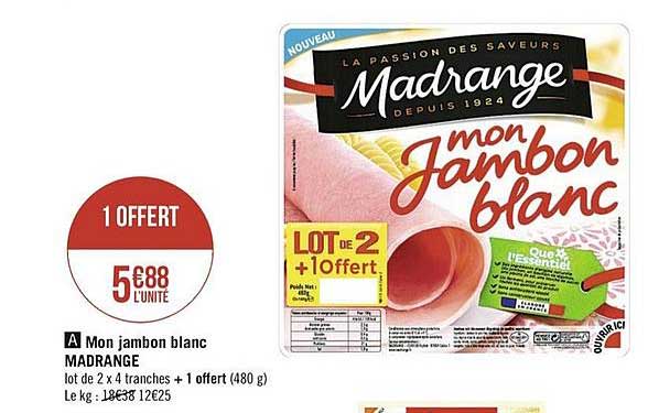 mon jambon blanc madrange