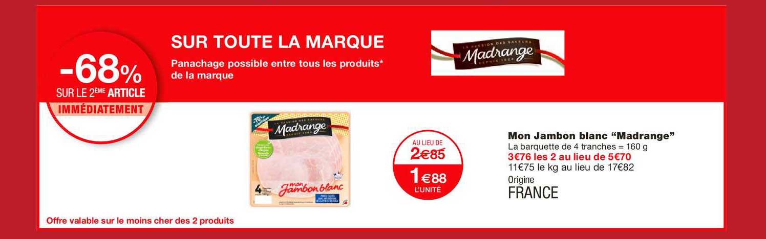 mon jambon blanc madrange