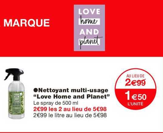 nettoyant multi usage love home and planet