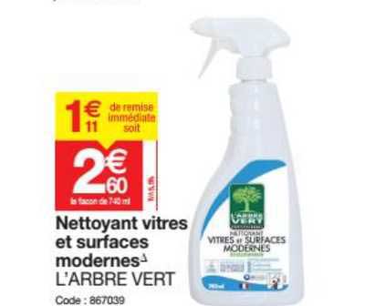nettoyants vitres et surfaces moderne l'arbre vert