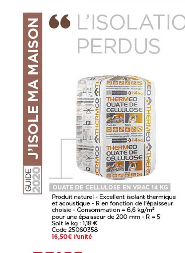 ouate de cellulose en vrac 14 kg