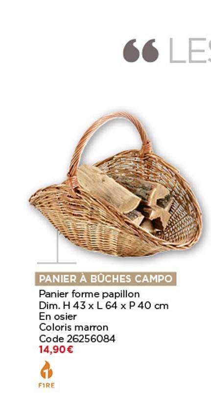 panier à bûches campo