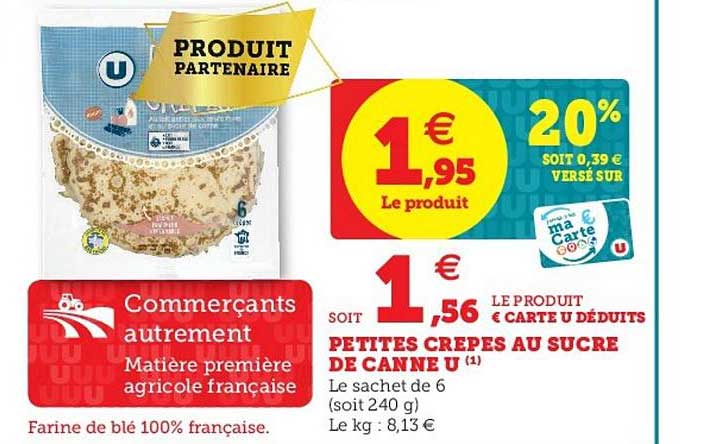 petites crêpes au sucre de canne u