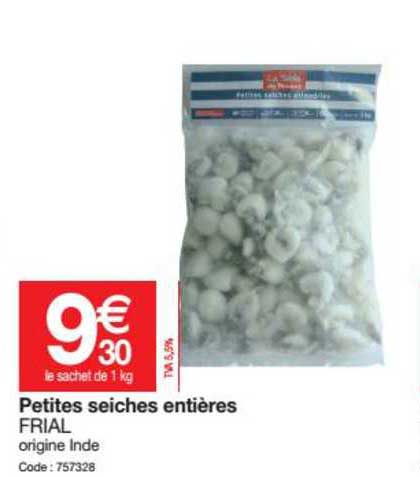 petites seiches entières frial