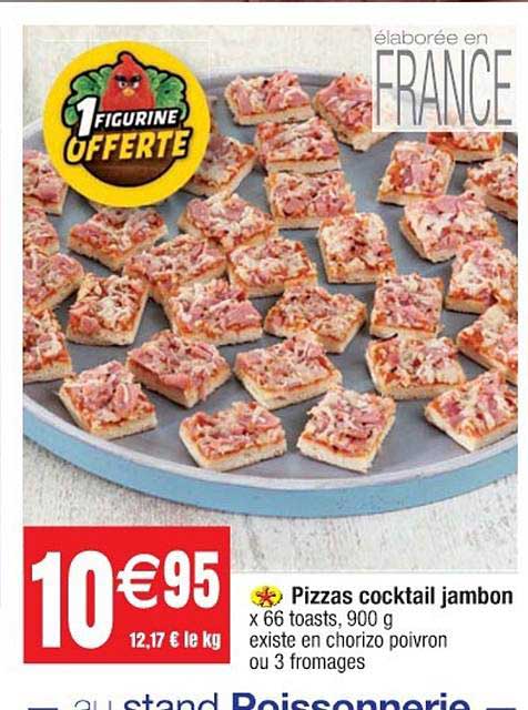 Pizzas Cocktail Jambon