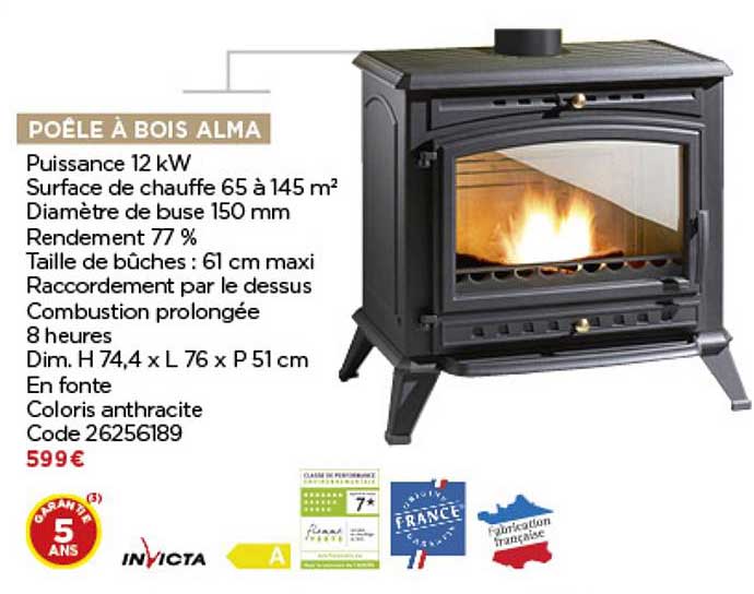 Promo Poêle à Bois Alma Invicta chez iCatalogue.fr — free download