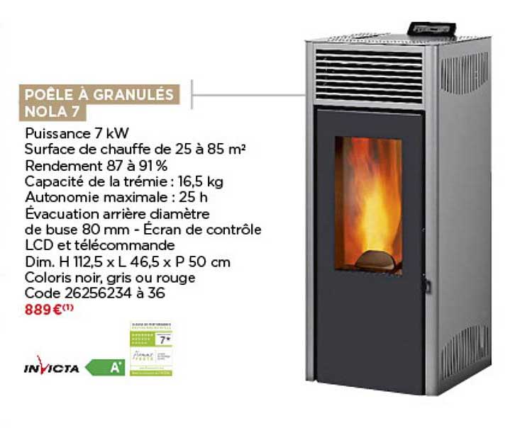 Poêle à Granulés Nola 7 Invicta