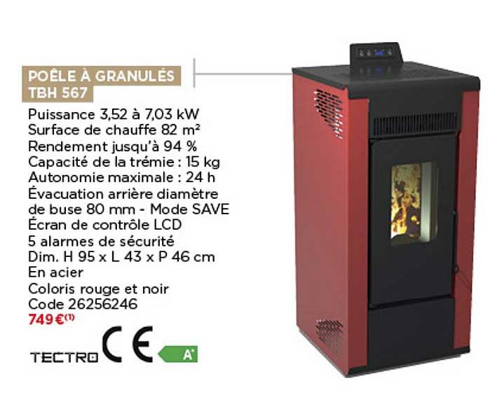 Poêle à Granulés Tbh 567 Tectro