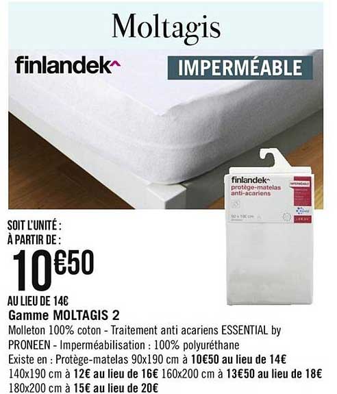 protège matelas anti acariens finlandek gamme moltagis 2