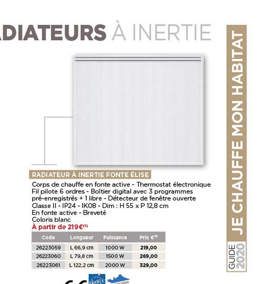 Radiateur à Inertie Fonte Elise