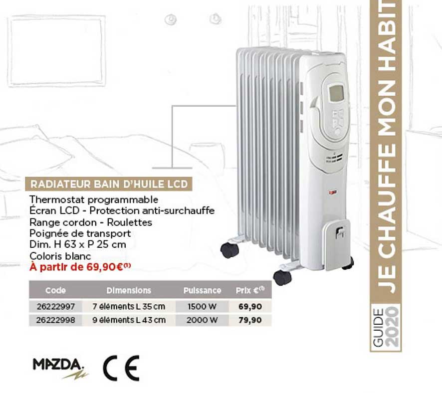 radiateur bain d'huile lcd mazda