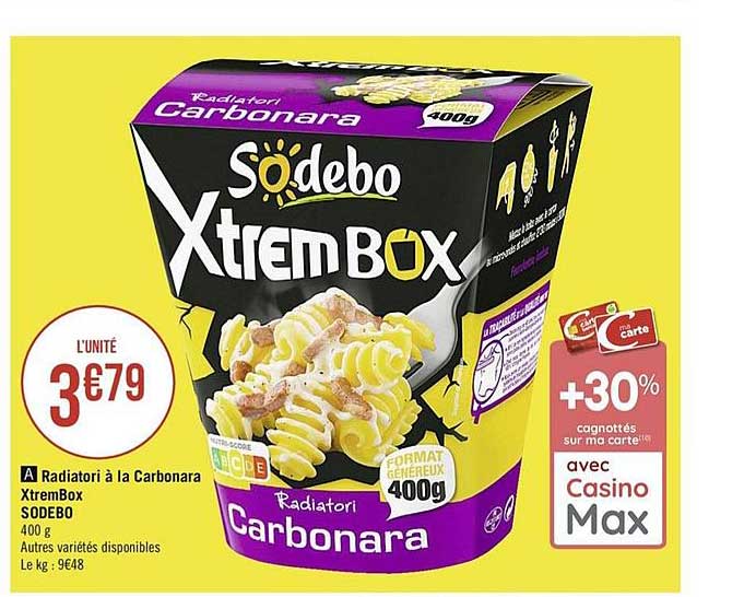 Radiatori à La Carbonara Xtrembox Sodebo