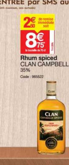 rhum spiced clan campbell