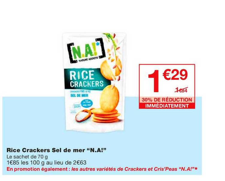 rice crackers sel de mer na! 30% de réduction immédiatement