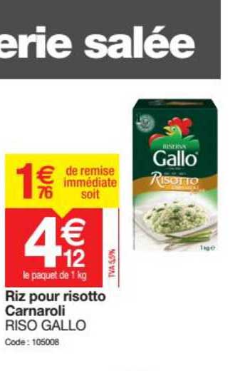 riz pour risotto carnaroli riso gallo