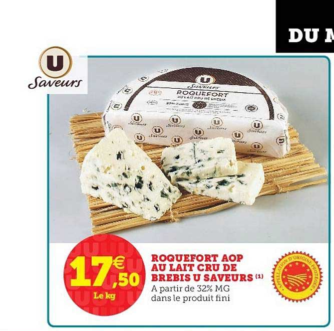 Roquefort Aop Au Lait Cru De Brebis U Saveurs