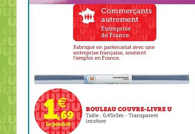 rouleau couvre livre u