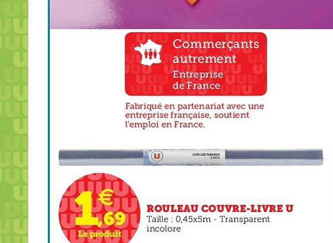 rouleau couvre livre u