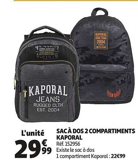 Sac à Dos 2 Compartiments Kaporal