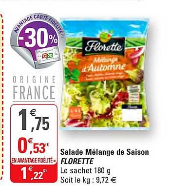 Salade Mélange De Saison Florette