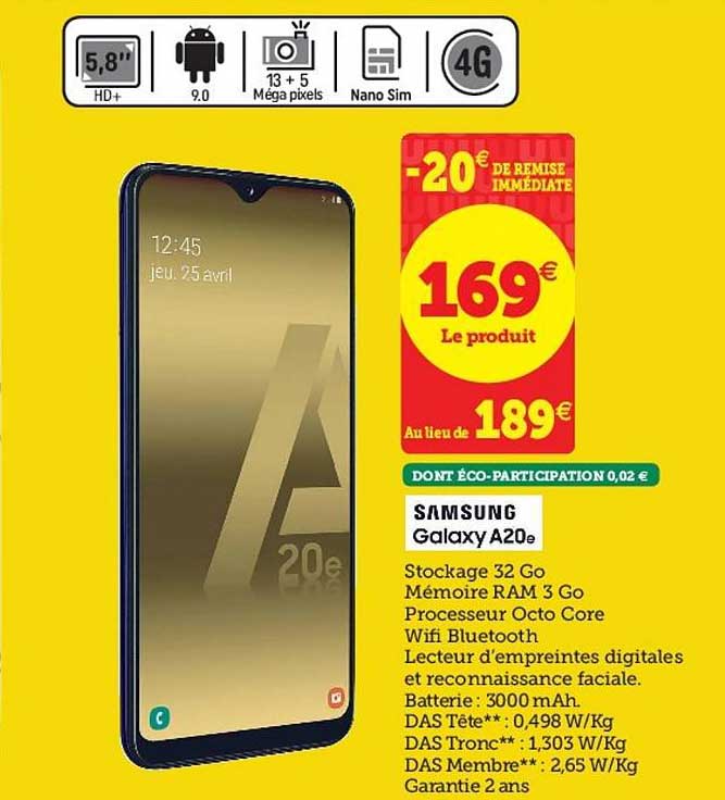 samsung galaxy a20