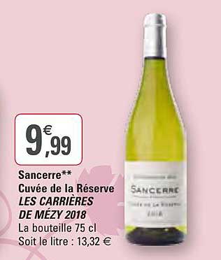 Sancerre Cuvée De La Réserve Les Carrières De Mézy 2018