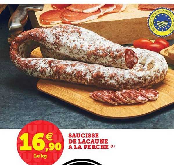 saucisse de lacaune à la perche