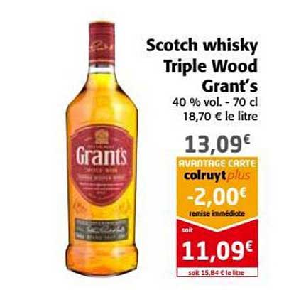 scotch whisky triple wood grant s