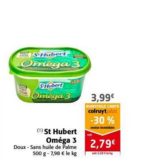 st hubert oméga 3  -30% remise immédiate