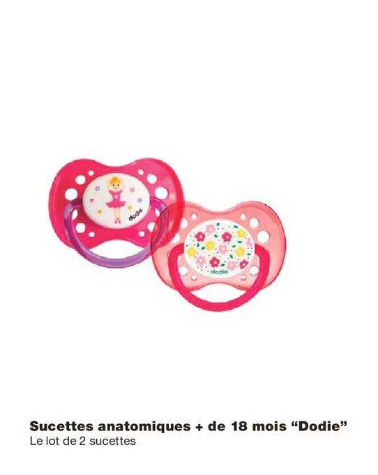 Sucettes Anatomiques + De 18 Mois Dodle