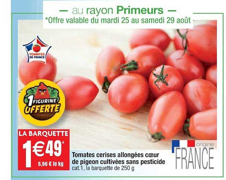 tomates cerises allongées cœur de pigeon cultivées sans pesticide