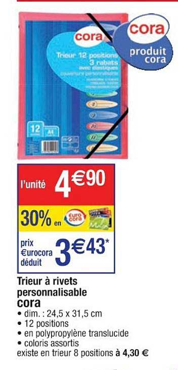 Trieur à Rivets Personnalisable Cora