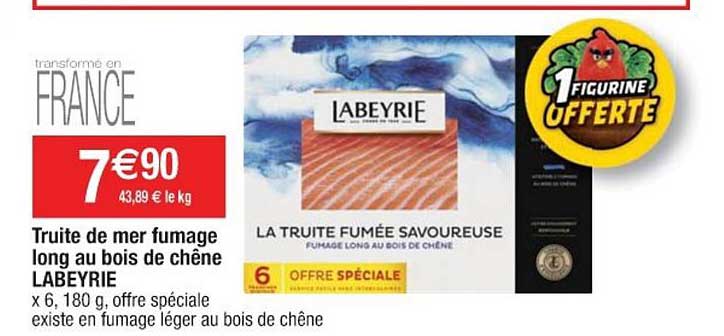 truite de mer fumage long au bois de chaîne labeyrie