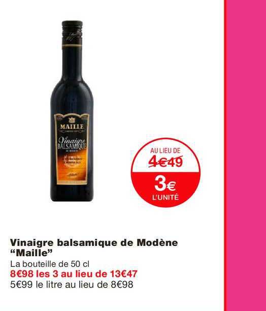 Vinaigre Balsamique De Modène Maille