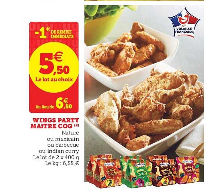 wings party maître coq