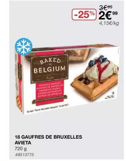 18 Gaufres De Bruxelles Avieta