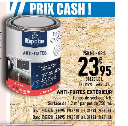 anti-fuites extérieur ripolin