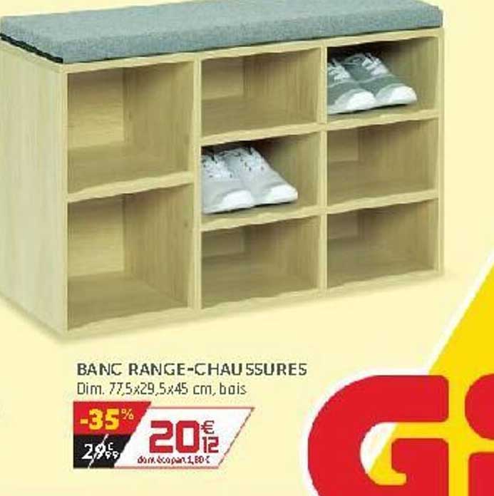 banc range-chaussures