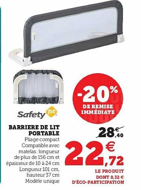 barrière de lit portable safety 1st