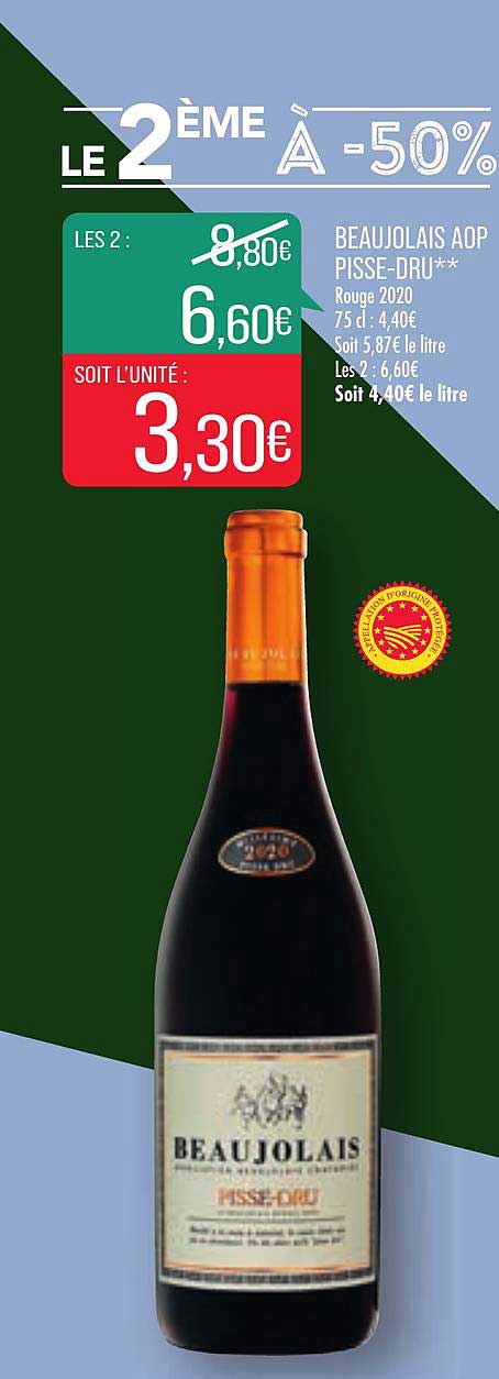 beaujolais aop pisse-dru