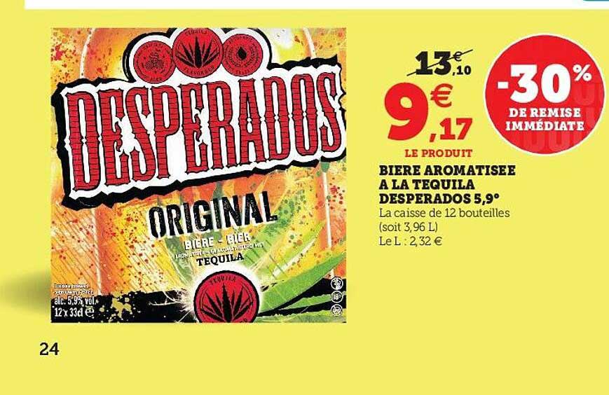 bière aromatisée à la tequila desperados 5,9°