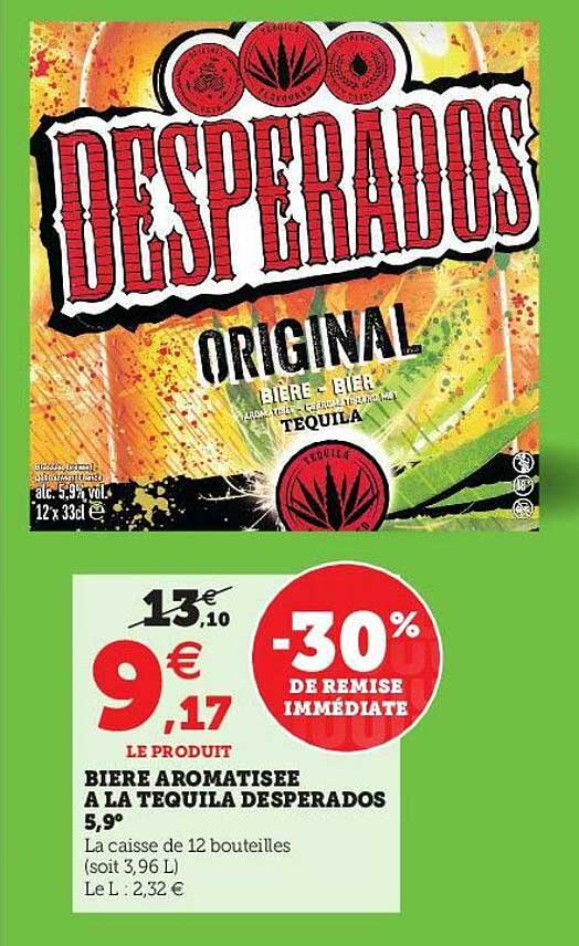 bière aromatisée à la tequila desperados 5,9°