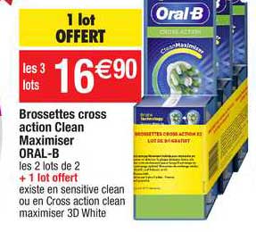 brossettes cross action clean maximiser oral-b